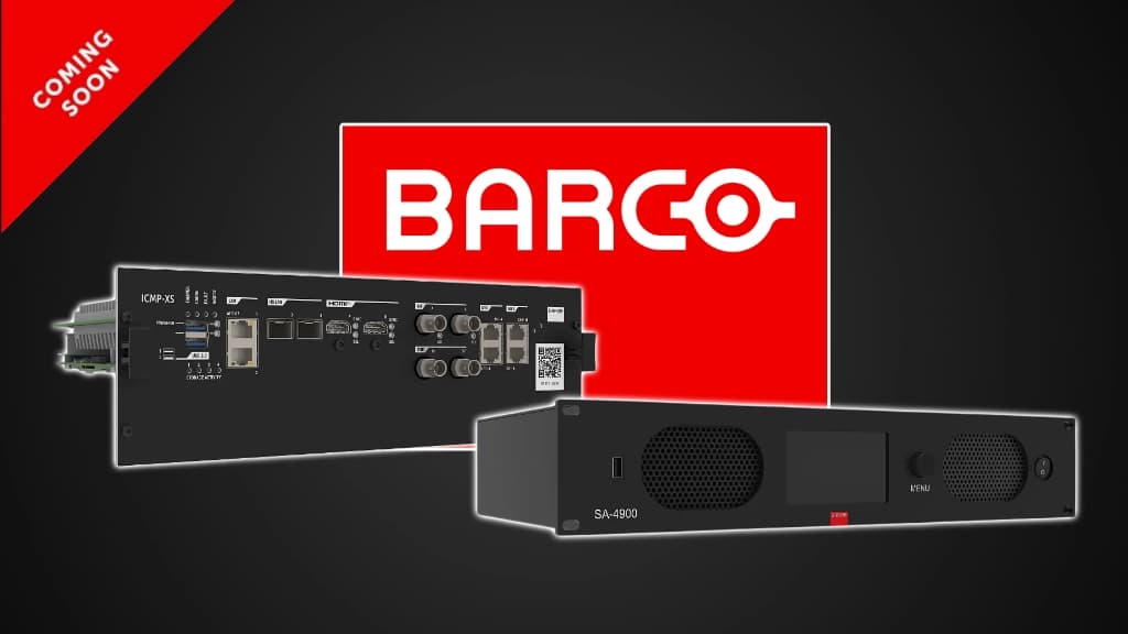 CinemaCon 2025: Barco Unveils the New mFusion ICMP-XS Cinema Server and the Barco Smart Amplifier
