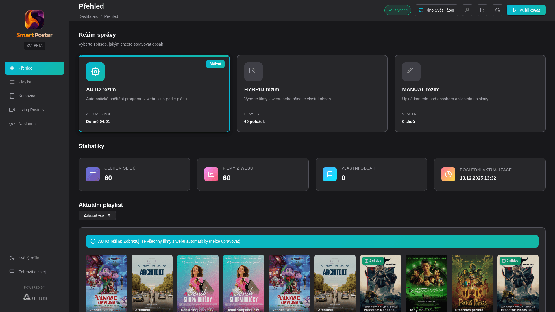 SmartPoster: Automated Digital Poster Management for Cinemas