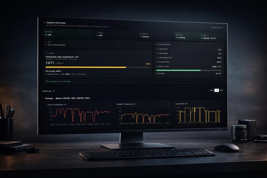Cinema Monitoring - Remote Oversight of Projection Technology