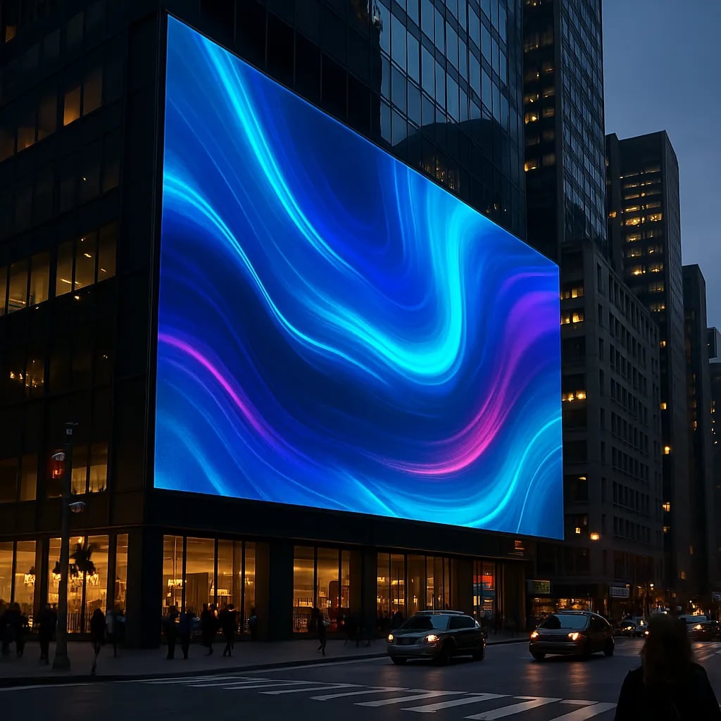 LED rental wall at an event - XC tech