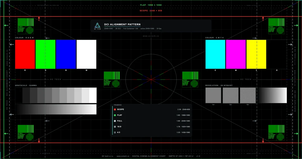 DCI alignment pattern - 2K Full